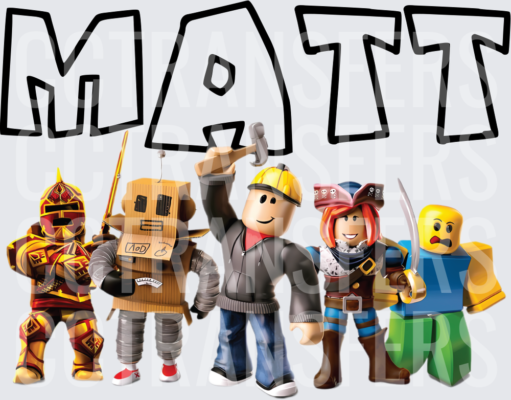 MATT Blocky Game Characters Squad (DTF)