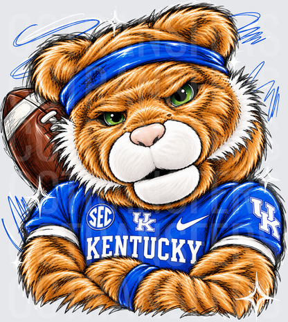 Fierce Teddy Bear Football SEC Kentucky Jersey Blue (DTF)