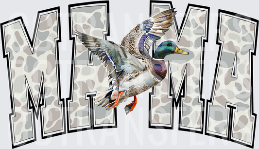 Mama Duck Hunting Camo Mallard Wings Spread (DTF)