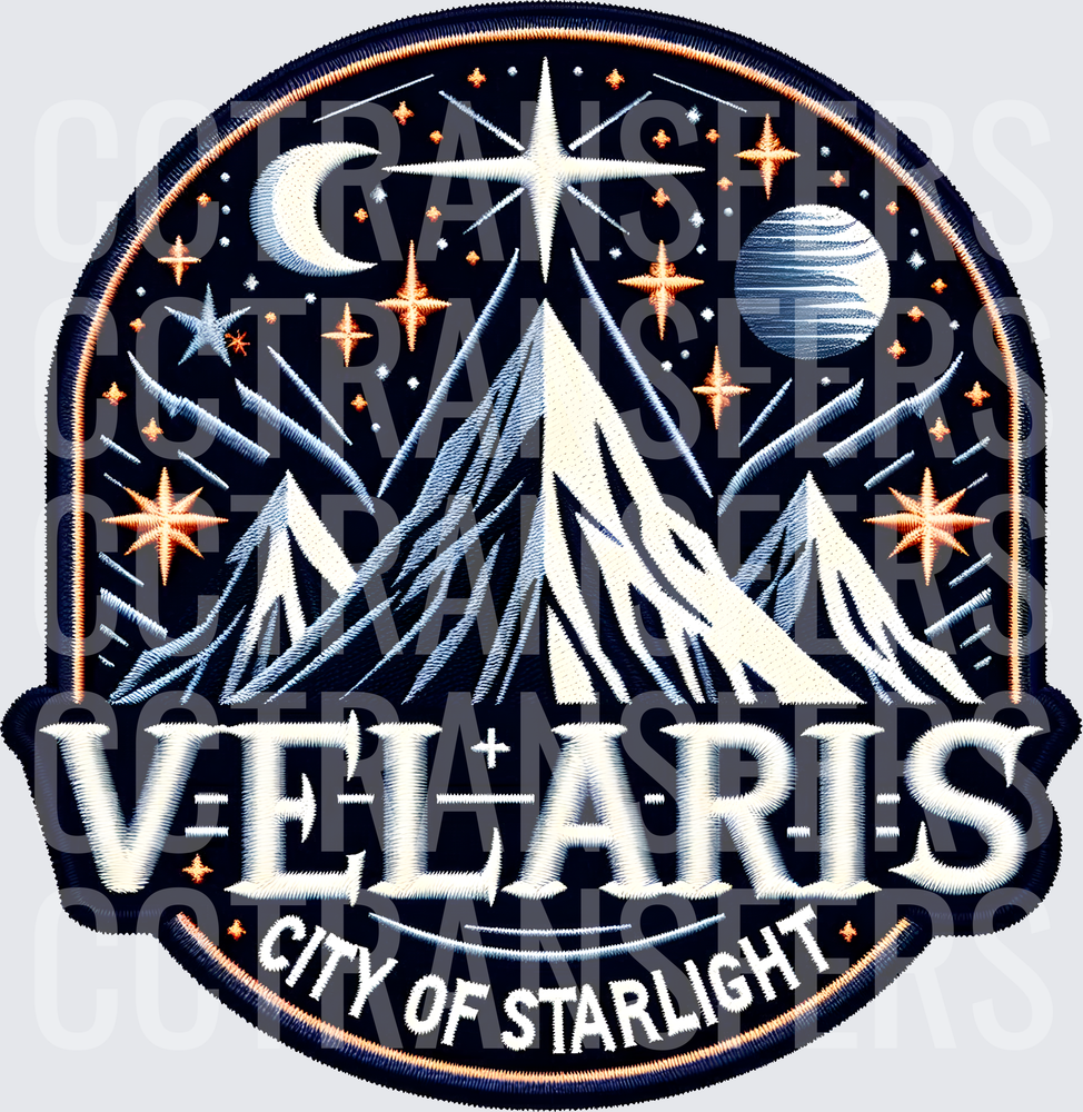 Velaris City of Starlight Embroidered Badge Patch (DTF)