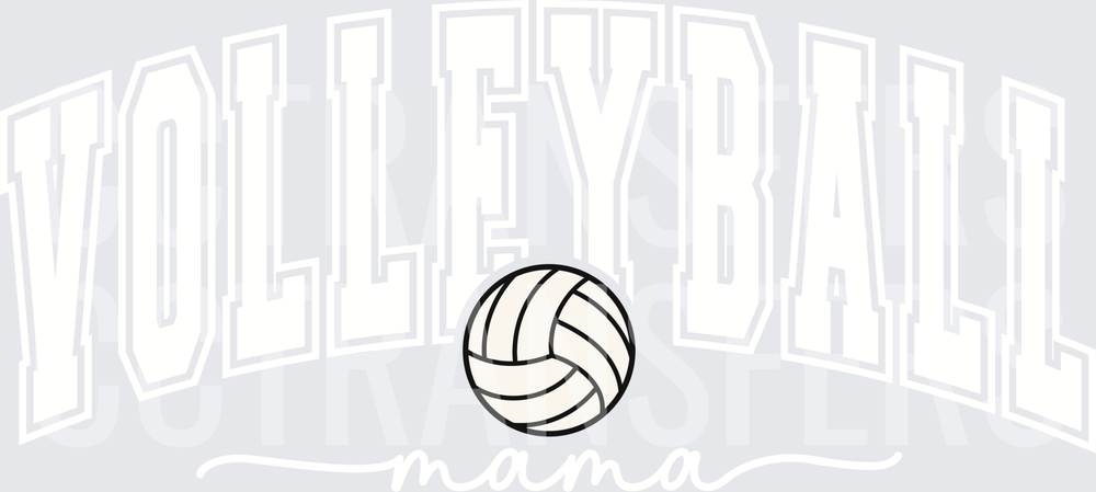 Classic Volleyball Ball Simple Line Art (DTF)