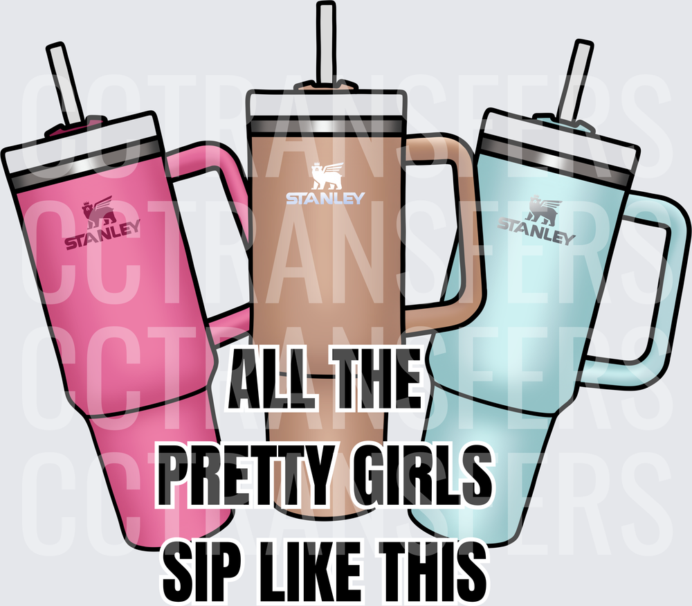 All The Pretty Girls Sip Like This Tumblers (DTF)
