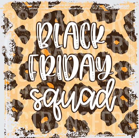 Black Friday Squad Leopard Print Grunge (DTF)