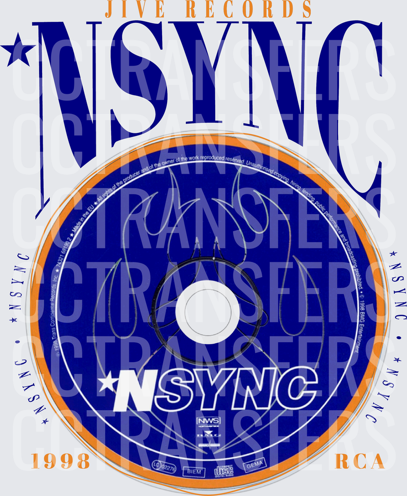 NSYNC 1998 RCA Boy Band CD Retro Graphic (DTF)