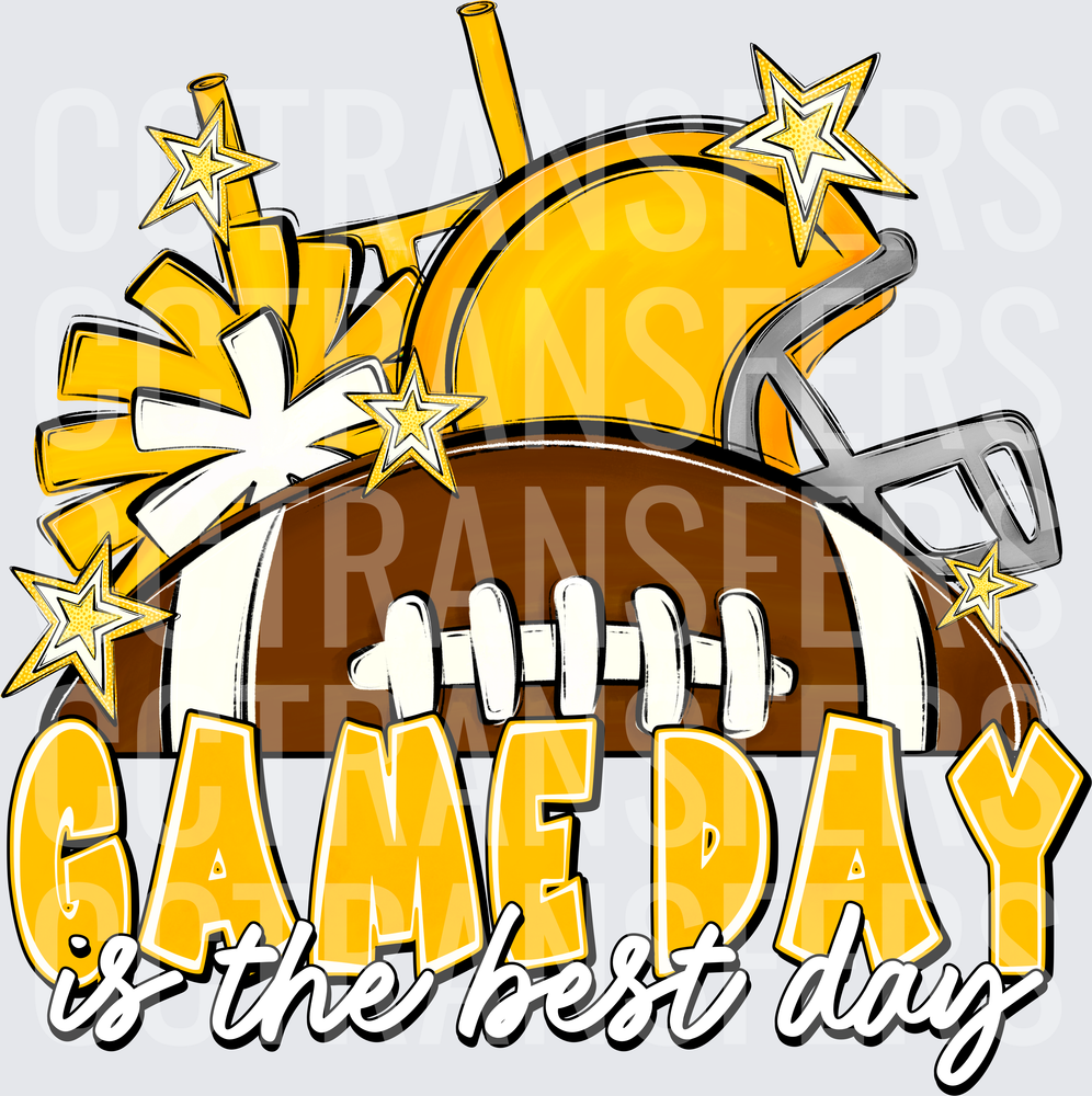 Game Day Is The Best Day Football Helmet Stars (DTF)