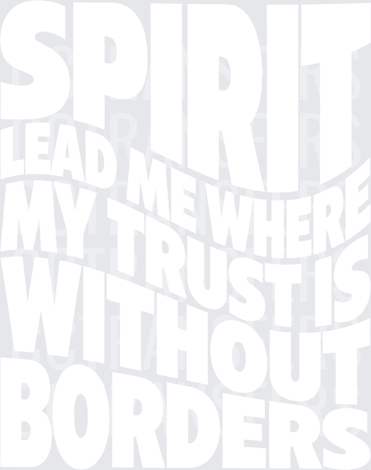 Sprit without borders White Design (DTF)