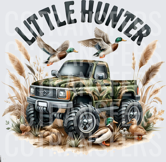 Little Hunter Camo Monster Truck with Mallard Ducks (DTF)