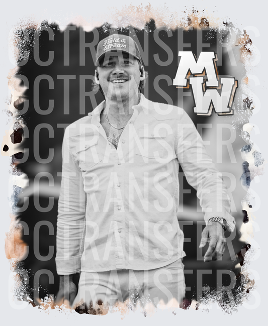 Smiling Country Singer Field & Stream Cap MW Logo (DTF)