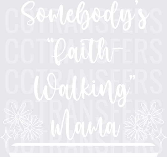 Bold White Graphic Design on Blank Background (DTF)