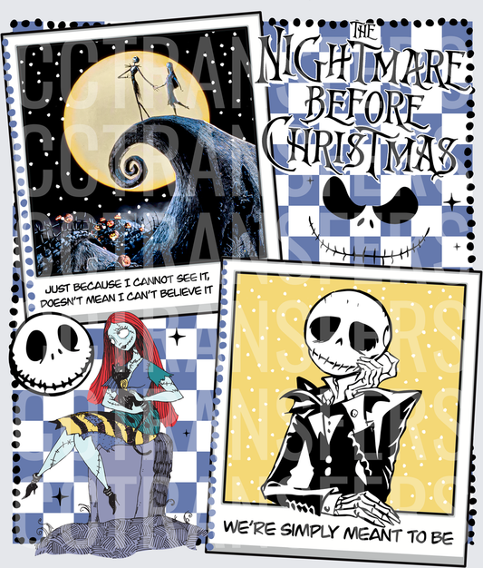 Skeleton  & Rag Doll Simply Meant To Be Collage (DTF)