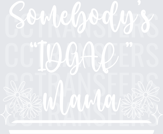 Bold Minimalist White Graphic Design (DTF)