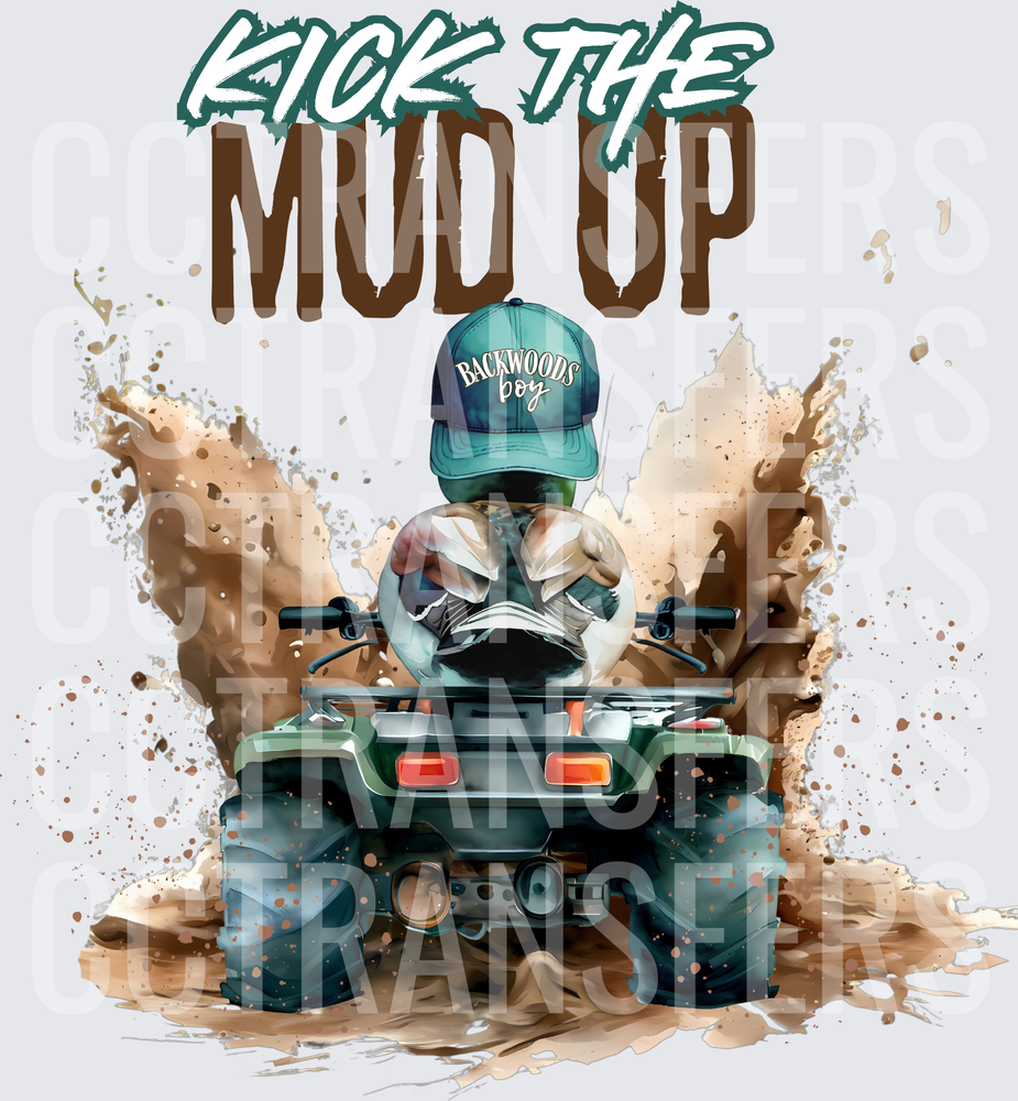 Kick The Mud Up Backwoods Boy Bass Fish ATV (DTF)